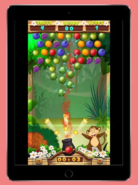 Скачать Fruits Shooter Pop — Безлимитные жизни и усилители — скриншот 4 Скачать Fruits Shooter Pop — Безлимитные жизни и усилители — скриншот 4