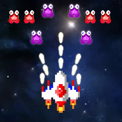 Galaxiga Retro Arcade Action — последняя версия с модом (Безлимитные деньги и усиленное оружие) — скриншот 5 Galaxiga Retro Arcade Action — последняя версия с модом (Безлимитные деньги и усиленное оружие) — скриншот 5