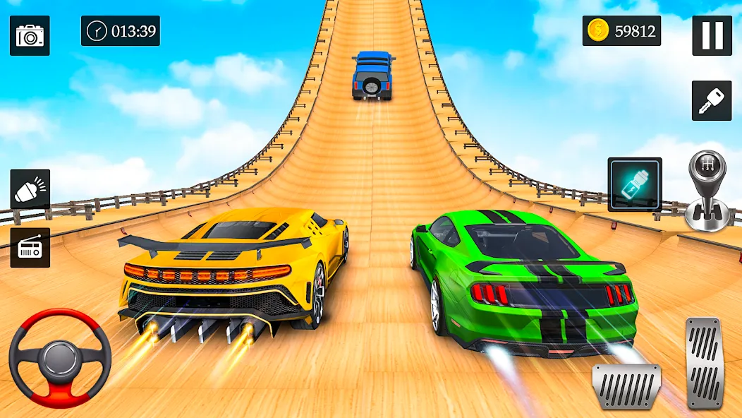 Ramp Car Stunt Racing Game — Безлимитные деньги и все машины открыты, скачать мод APK — скриншот 2 Ramp Car Stunt Racing Game — Безлимитные деньги и все машины открыты, скачать мод APK — скриншот 2