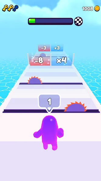 Join Blob Clash 3D: Mob Runner взлом APK — Безлимитные деньги и все скины — скриншот 1