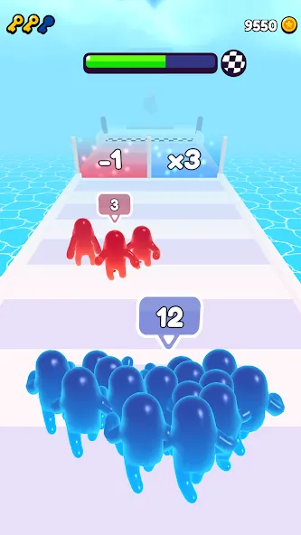 Join Blob Clash 3D: Mob Runner взлом APK — Безлимитные деньги и все скины — скриншот 3