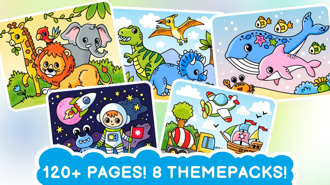 Easy coloring book for kids взломанный APK — Все раскраски разблокированы — скриншот 2 Easy coloring book for kids взломанный APK — Все раскраски разблокированы — скриншот 2