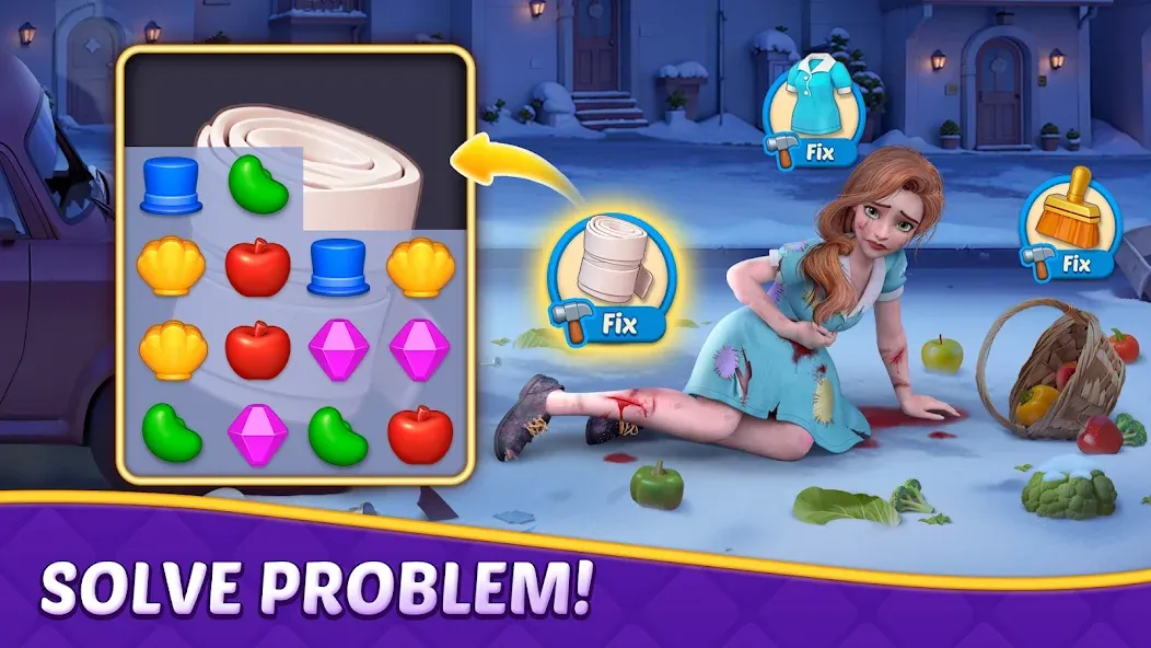 Скачать Matching Story - Puzzle Games Mod APK — Безлимитные подсказки и ходы — скриншот 2 Скачать Matching Story - Puzzle Games Mod APK — Безлимитные подсказки и ходы — скриншот 2