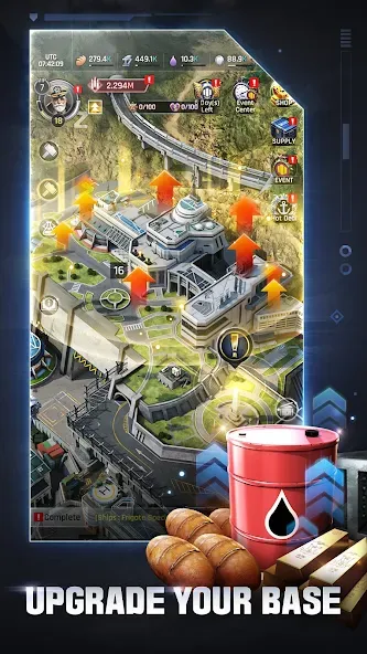 Скачать Gunship Battle Total Warfare Mod APK — Безлимитные ресурсы и усиленный флот — скриншот 5
