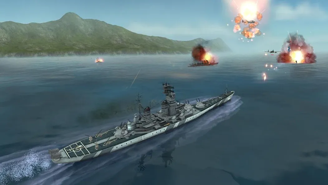 WARSHIP BATTLE:3D World War II — Безлимитные деньги и боеприпасы, скачать мод APK — скриншот 2