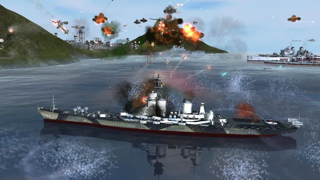 WARSHIP BATTLE:3D World War II — Безлимитные деньги и боеприпасы, скачать мод APK — скриншот 3