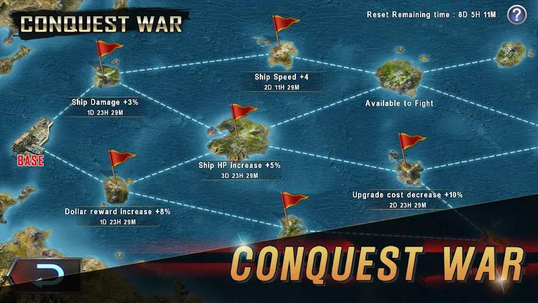 WARSHIP BATTLE:3D World War II — Безлимитные деньги и боеприпасы, скачать мод APK — скриншот 4