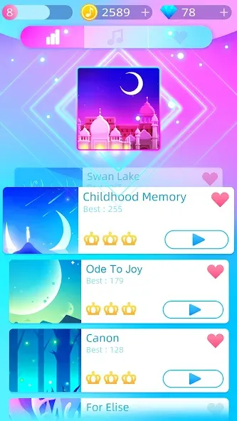 Piano Music Go-EDM Piano Games мод на Андроид: Разблокированы все песни и уровни — скриншот 5 Piano Music Go-EDM Piano Games мод на Андроид: Разблокированы все песни и уровни — скриншот 5