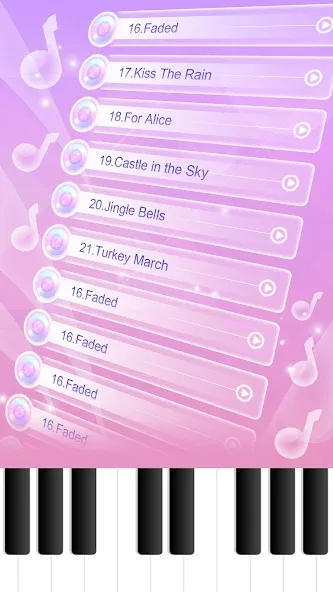 Скачать взлом Piano Games Mini: Music Puzzle — Открыты все песни и уровни — скриншот 5