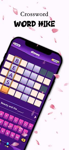 Word Hike -Inventive Crossword — последняя версия с модом (Безлимитные подсказки и монеты) — скриншот 1 Word Hike -Inventive Crossword — последняя версия с модом (Безлимитные подсказки и монеты) — скриншот 1