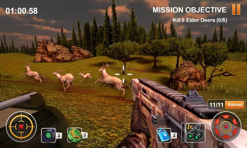 Мод Hunting Safari 3D — Безлимитные деньги и оружие, скачать APK — скриншот 1