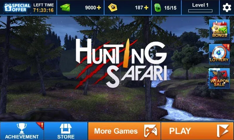Мод Hunting Safari 3D — Безлимитные деньги и оружие, скачать APK — скриншот 4