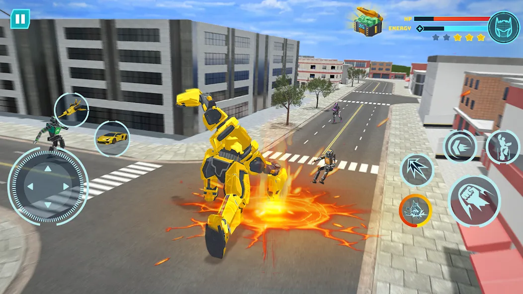 Robot Game: Transform & Fight взлом APK — Безлимитные деньги и мощные роботы — скриншот 4 Robot Game: Transform & Fight взлом APK — Безлимитные деньги и мощные роботы — скриншот 4