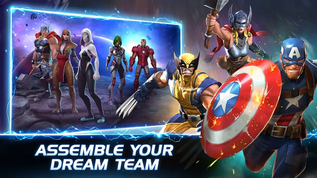 Marvel Contest of Champions — Безлимитные кристаллы и усиленные герои, скачать мод APK — скриншот 3 Marvel Contest of Champions — Безлимитные кристаллы и усиленные герои, скачать мод APK — скриншот 3