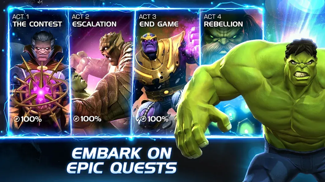 Marvel Contest of Champions — Безлимитные кристаллы и усиленные герои, скачать мод APK — скриншот 4 Marvel Contest of Champions — Безлимитные кристаллы и усиленные герои, скачать мод APK — скриншот 4