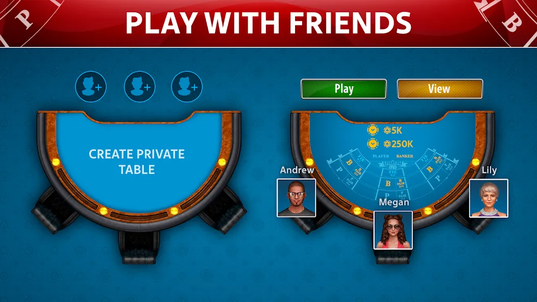 Baccarat Online: Baccarist MOD APK: Безлимитные фишки и открыты все столы — скриншот 4