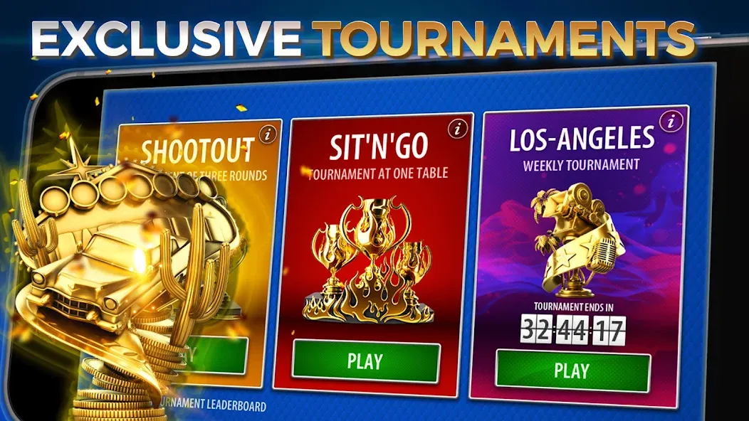 Texas Hold'em Poker: Pokerist взломанный APK — Безлимитные фишки и премиум открыт — скриншот 2