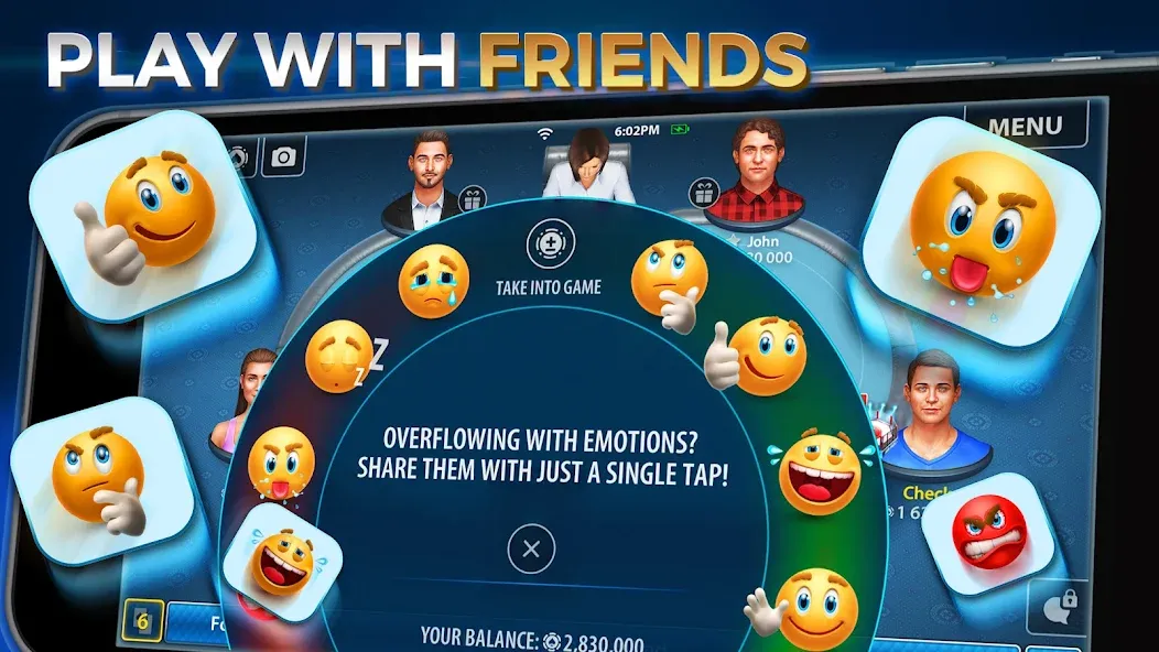 Texas Hold'em Poker: Pokerist взломанный APK — Безлимитные фишки и премиум открыт — скриншот 4