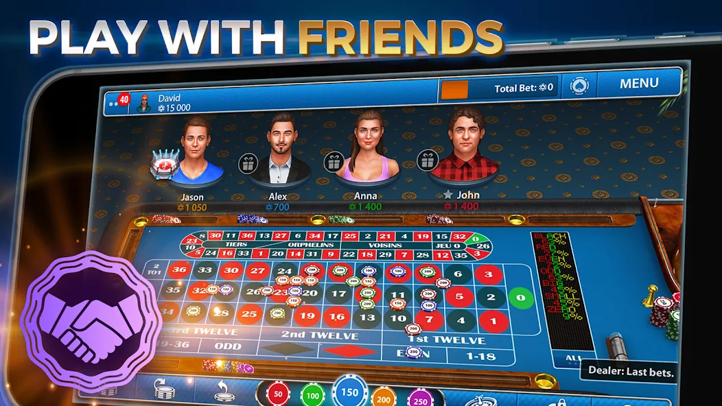 Casino Roulette: Roulettist мод на Андроид: Безлимитные фишки и удача — скриншот 4
