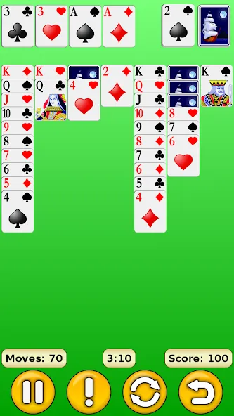 Solitaire взломанный APK — Без рекламы и безлимитные подсказки — скриншот 2 Solitaire взломанный APK — Без рекламы и безлимитные подсказки — скриншот 2