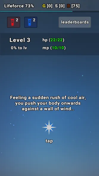 Скачать взлом Exp Minima: Relaxing Text RPG — Расширенный опыт и быстрый прогресс — скриншот 1 Скачать взлом Exp Minima: Relaxing Text RPG — Расширенный опыт и быстрый прогресс — скриншот 1