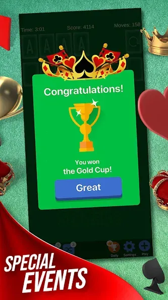 Скачать Solitaire + Card Game by Zynga — Без рекламы и безлимитные подсказки — скриншот 3 Скачать Solitaire + Card Game by Zynga — Без рекламы и безлимитные подсказки — скриншот 3