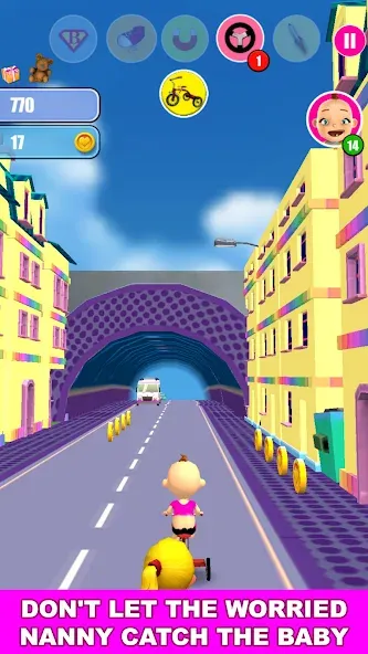 Скачать Baby Run The Babysitter Escape Mod APK — Открыты все уровни и скины — скриншот 3