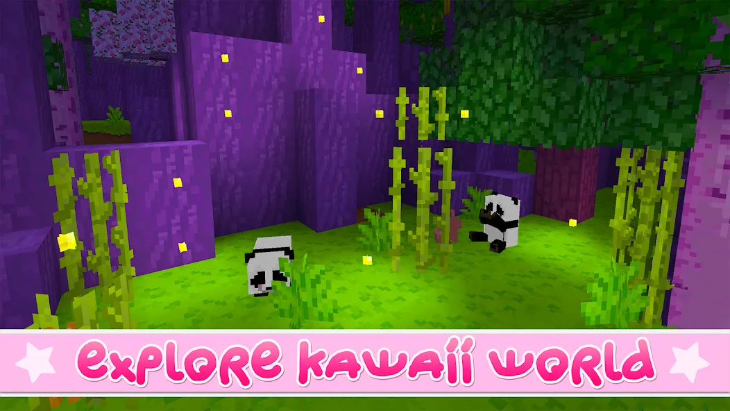 Kawaii World - Craft and Build бесплатно на Андроид — мод: Новые блоки и бесплатное строительство — скриншот 3 Kawaii World - Craft and Build бесплатно на Андроид — мод: Новые блоки и бесплатное строительство — скриншот 3