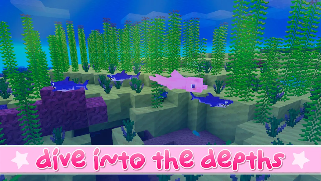 Kawaii World - Craft and Build бесплатно на Андроид — мод: Новые блоки и бесплатное строительство — скриншот 5 Kawaii World - Craft and Build бесплатно на Андроид — мод: Новые блоки и бесплатное строительство — скриншот 5