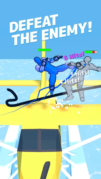 Draw Action: Freestyle Fight MOD APK скачать на Андроид — Открыты все бойцы и без рекламы — скриншот 2