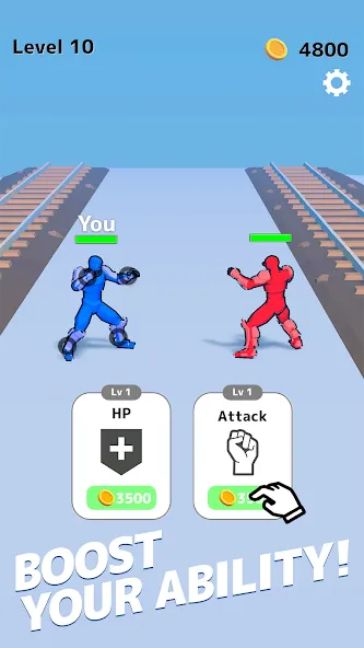 Draw Action: Freestyle Fight MOD APK скачать на Андроид — Открыты все бойцы и без рекламы — скриншот 4