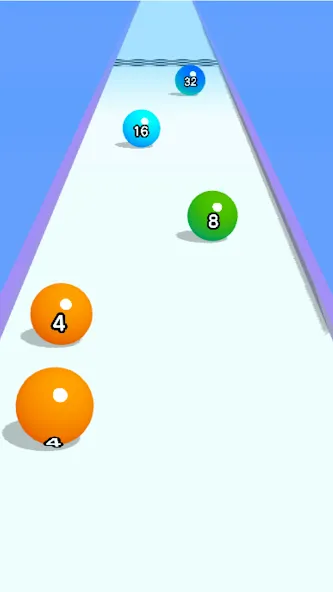 Ball Run 2048: merge number на телефон — скачать мод: Без рекламы и много монет — скриншот 1 Ball Run 2048: merge number на телефон — скачать мод: Без рекламы и много монет — скриншот 1
