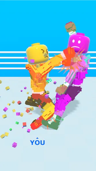 Block Fighter: Boxing Battle MOD APK скачать на Андроид — Безлимитные деньги и улучшенные бойцы — скриншот 1 Block Fighter: Boxing Battle MOD APK скачать на Андроид — Безлимитные деньги и улучшенные бойцы — скриншот 1