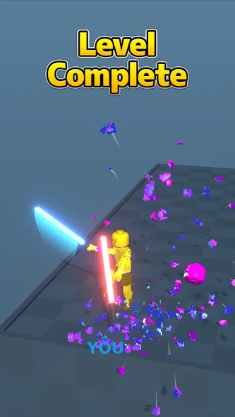 Block Gladiator 3D: sword duel мод на Андроид: Безлимитные деньги и алмазы — скриншот 2 Block Gladiator 3D: sword duel мод на Андроид: Безлимитные деньги и алмазы — скриншот 2