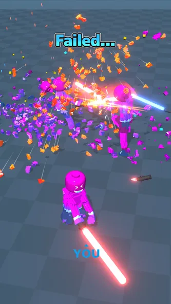 Block Gladiator 3D: sword duel мод на Андроид: Безлимитные деньги и алмазы — скриншот 4 Block Gladiator 3D: sword duel мод на Андроид: Безлимитные деньги и алмазы — скриншот 4