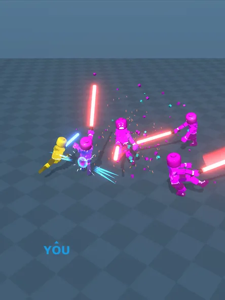 Block Gladiator 3D: sword duel мод на Андроид: Безлимитные деньги и алмазы — скриншот 5 Block Gladiator 3D: sword duel мод на Андроид: Безлимитные деньги и алмазы — скриншот 5