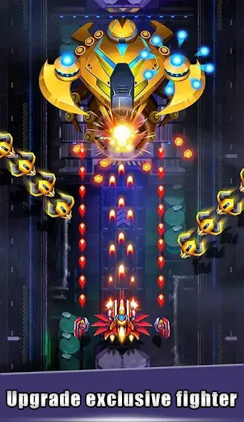 Galaxy Attack - space shooting — последняя версия с модом (Безлимитные деньги и патроны) — скриншот 5 Galaxy Attack - space shooting — последняя версия с модом (Безлимитные деньги и патроны) — скриншот 5
