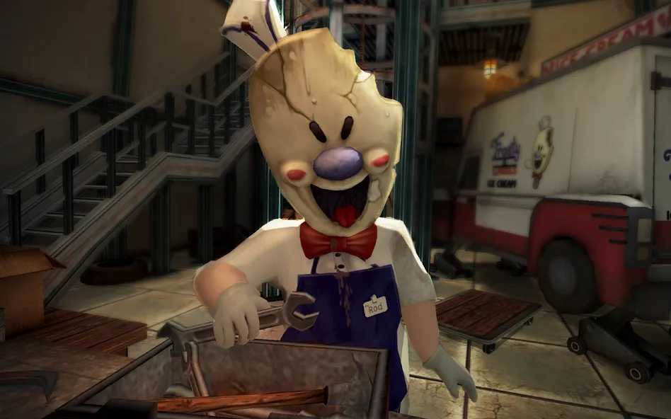 Скачать мод Ice Scream 4: Rod's Factory — Безлимитные деньги и все уровни — скриншот 2 Скачать мод Ice Scream 4: Rod's Factory — Безлимитные деньги и все уровни — скриншот 2
