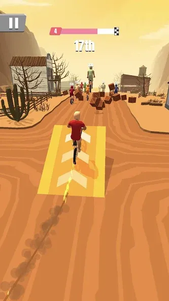 Bike Rush (Мод: Безлимитные деньги и ускорение байка) — скачать на Андроид — скриншот 1