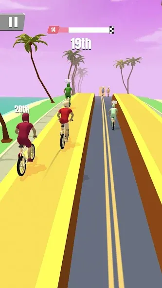Bike Rush (Мод: Безлимитные деньги и ускорение байка) — скачать на Андроид — скриншот 2