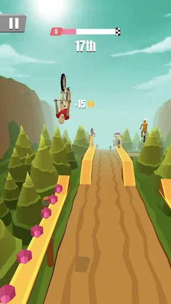 Bike Rush (Мод: Безлимитные деньги и ускорение байка) — скачать на Андроид — скриншот 3