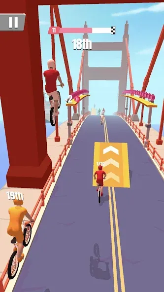 Bike Rush (Мод: Безлимитные деньги и ускорение байка) — скачать на Андроид — скриншот 4