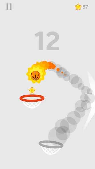 Dunk Shot MOD APK скачать на Андроид — Безлимитные деньги и мячи — скриншот 2 Dunk Shot MOD APK скачать на Андроид — Безлимитные деньги и мячи — скриншот 2
