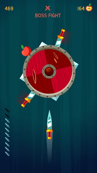Knife Hit взлом APK — Безлимитные ножи и открытые уровни — скриншот 5