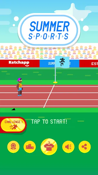Скачать Ketchapp Summer Sports бесплатно — Безлимитные монеты и открытые виды спорта — скриншот 5 Скачать Ketchapp Summer Sports бесплатно — Безлимитные монеты и открытые виды спорта — скриншот 5