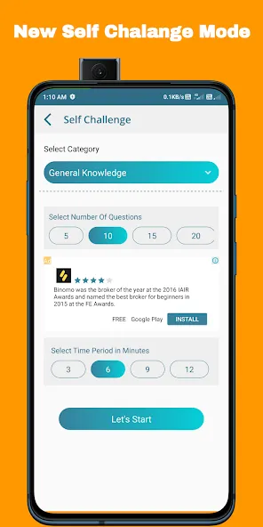 QuizOn- All GK Trivia Quiz App — скачать мод: Безлимитные подсказки и все категории открыты — скриншот 5 QuizOn- All GK Trivia Quiz App — скачать мод: Безлимитные подсказки и все категории открыты — скриншот 5