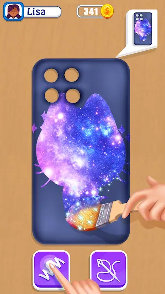 Phone Case DIY Mobile Games — взломанная версия, Без рекламы и все уровни открыты — скриншот 2