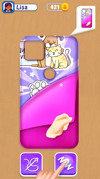 Phone Case DIY Mobile Games — взломанная версия, Без рекламы и все уровни открыты — скриншот 3