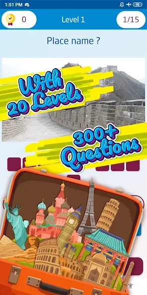 Guess the famous place — Открыты все известные места, скачать мод APK — скриншот 3 Guess the famous place — Открыты все известные места, скачать мод APK — скриншот 3