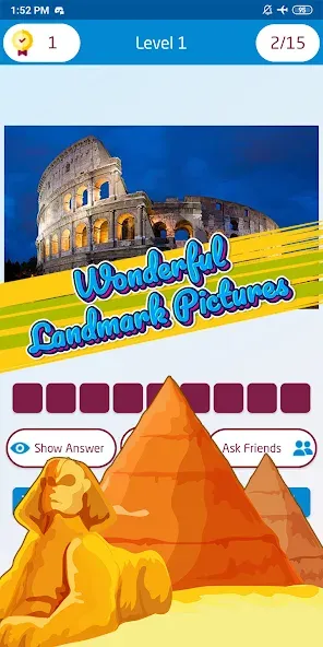 Guess the famous place — Открыты все известные места, скачать мод APK — скриншот 4 Guess the famous place — Открыты все известные места, скачать мод APK — скриншот 4
